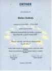 Certifikát - Ortner hypokaust