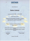 Certifikát - Ortner hypokaust